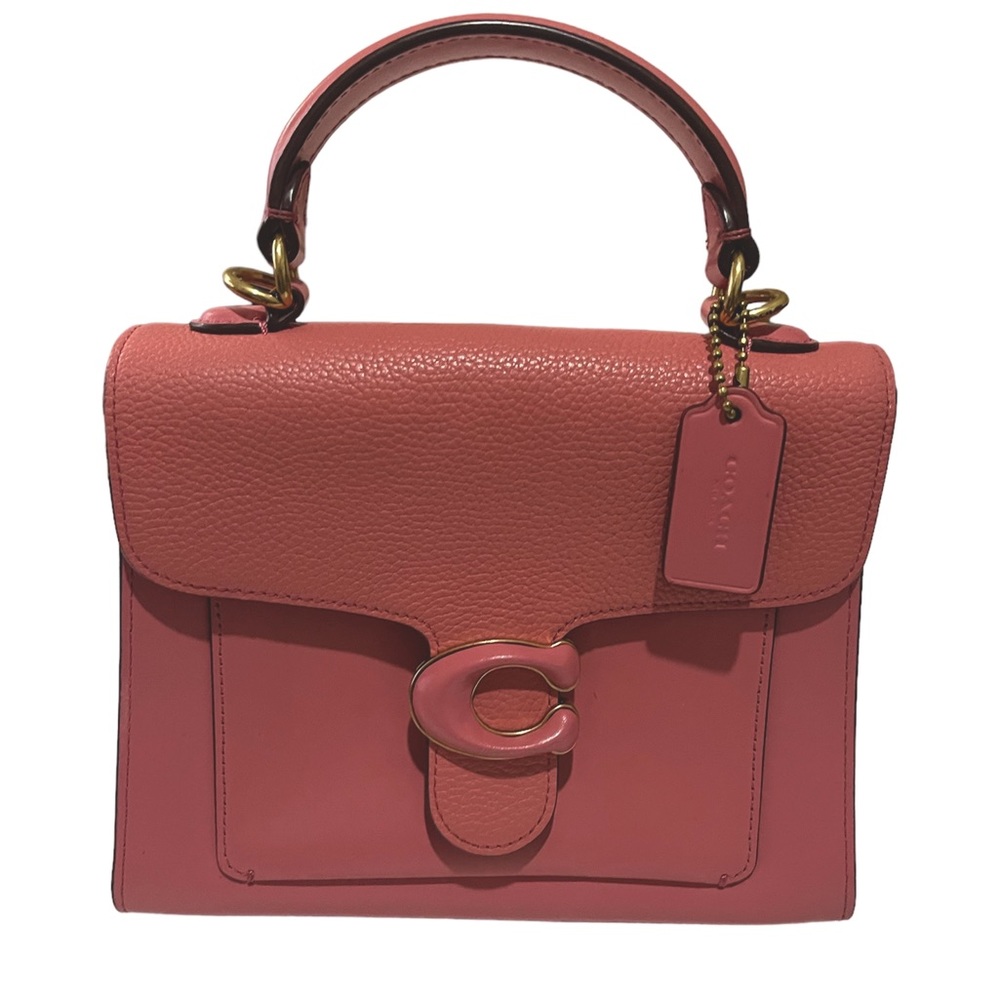 Coach Tabby C0773 Brass/Taffy Leather Top Handle Satchel 20